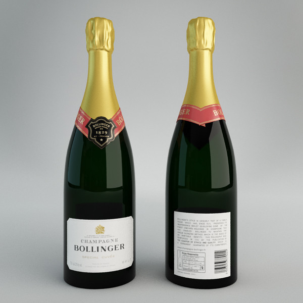 champagne bollinger set 3d max - Champagne Bollinger Set... by happy3D